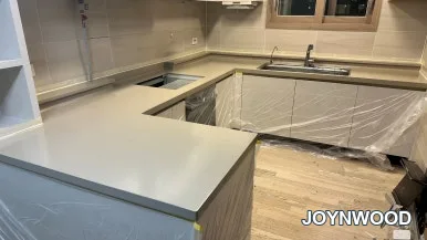 포항 상판 UV코팅 후기 파손방지를 위한 싱크대 내구성 강화 · 현장 사진