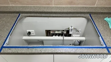 경북 경산 주방 싱크볼 교체, 기존 제품 철거 후 새로운 사각싱크볼 설치까지 · 현장 사진