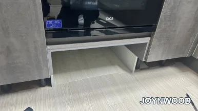 경북 안동 오븐 밑 로봇청소기 장 리폼과정 · 현장 사진